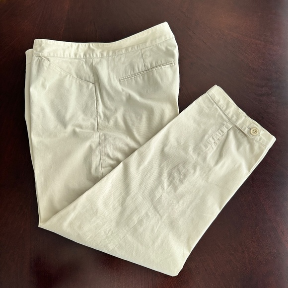 DKNY Pants - DKNY Womens Stretch Cotton Pants 10 with Hem Width Adjustment Detail NICE!